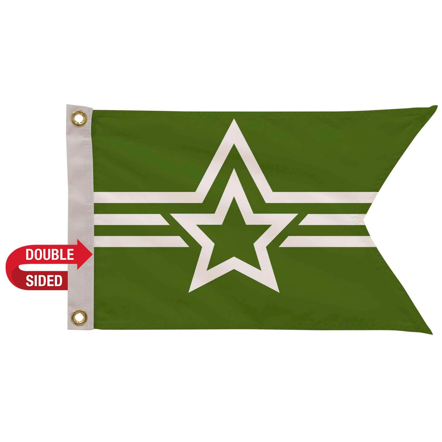 12" x 18" Polyester Guidon Flag Double-Sided
