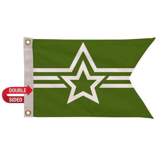 12" x 18" Polyester Guidon Flag Double-Sided