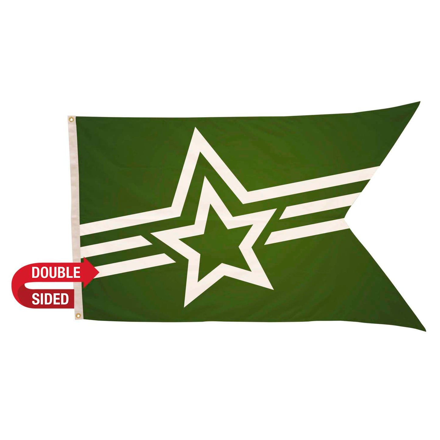3' x 5' Polyester Guidon Flag Double-Sided