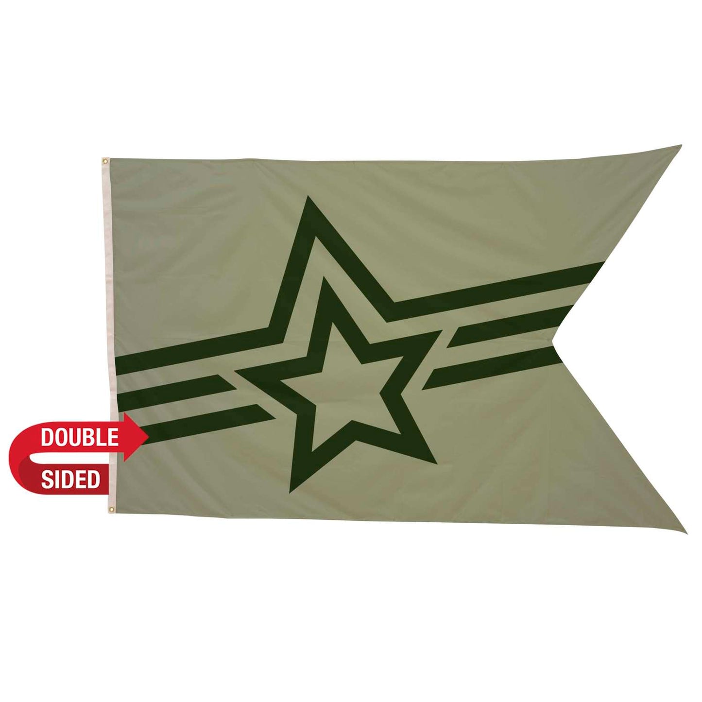 5' x 8' Polyester Guidon Flag Double-Sided