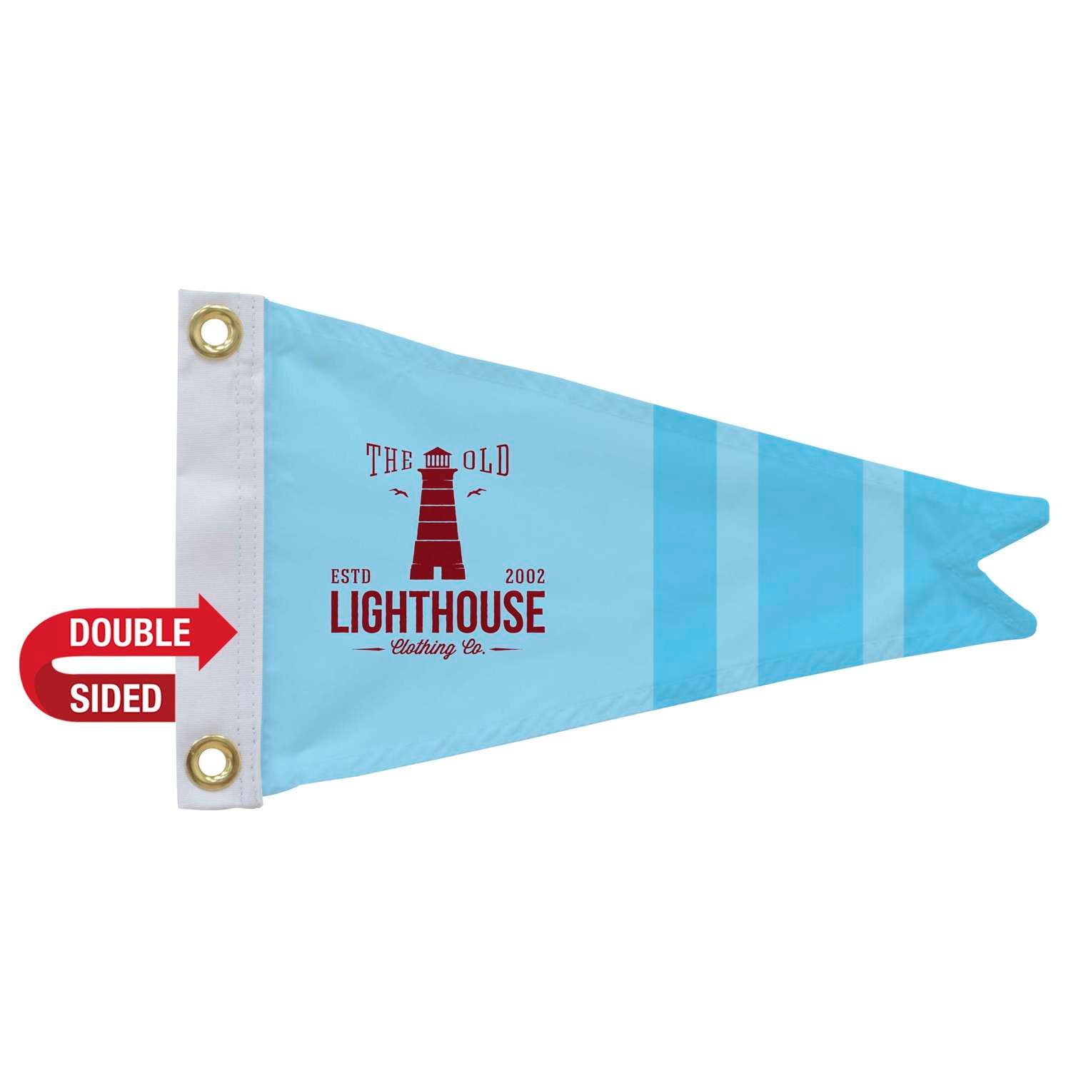 8" x 12" Polyester Burgee Flag Double-Sided