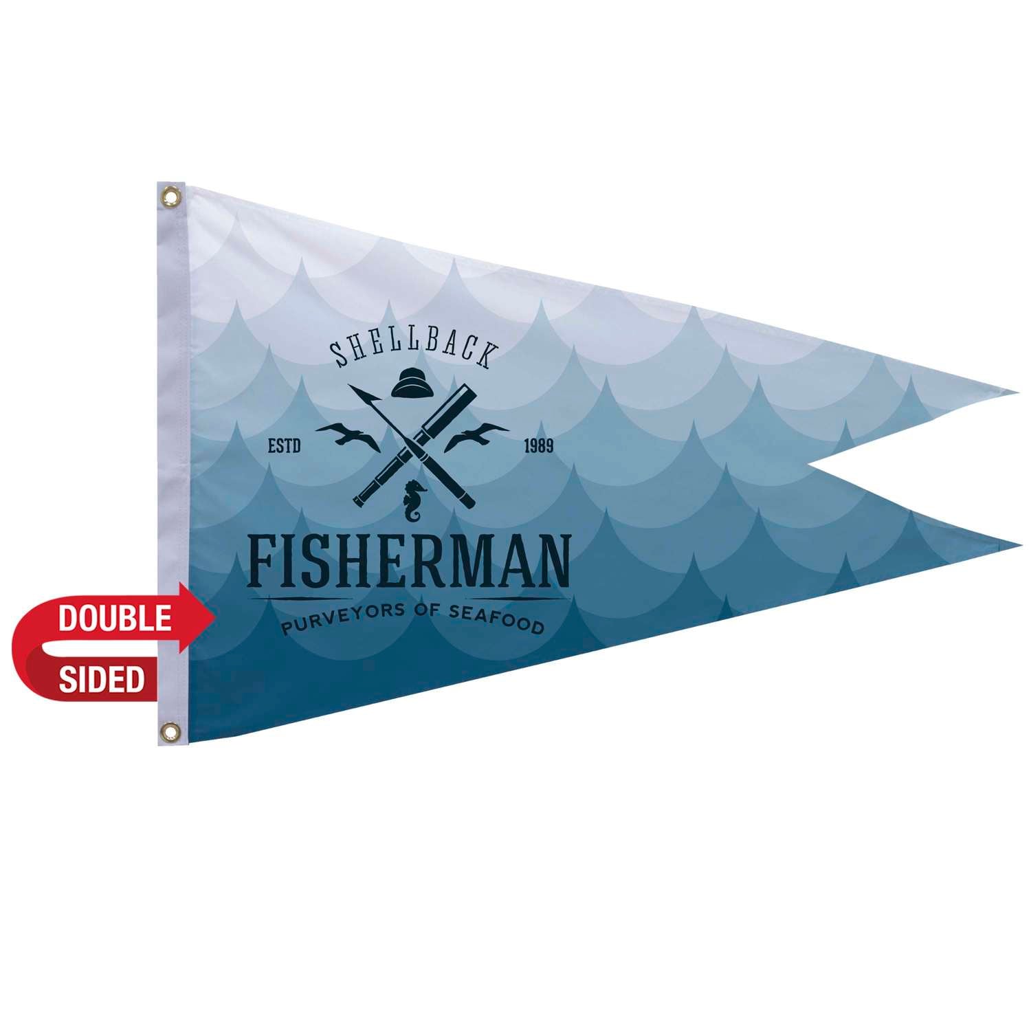 2' x 3' Polyester Burgee Flag Double-Sided