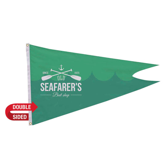 2.5' x 4' Polyester Burgee Flag Double-Sided