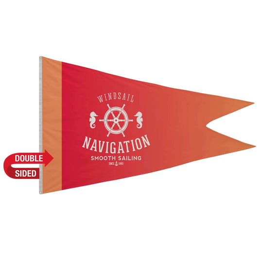 5' x 8' Polyester Burgee Flag Double-Sided