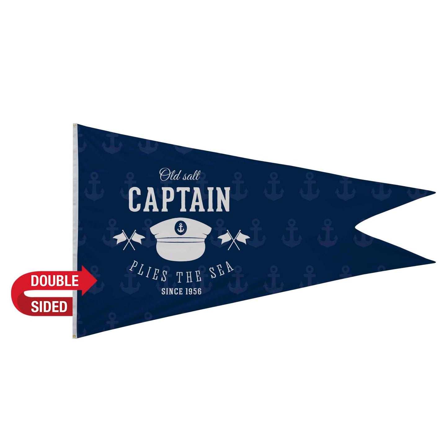6' x 10' Polyester Burgee Flag Double-Sided