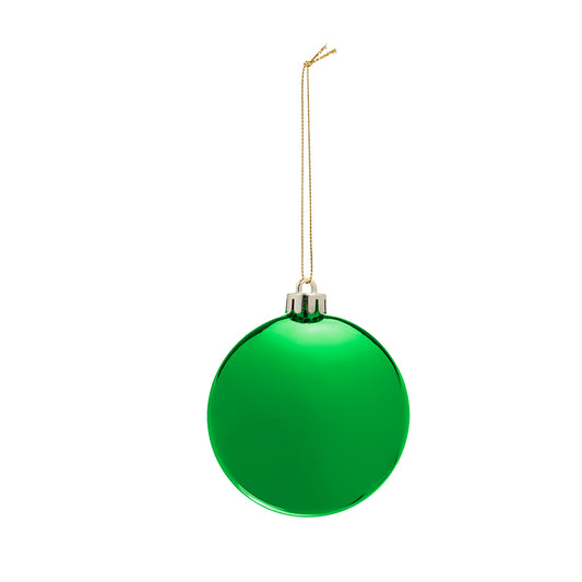 Chrome Round Disk Ornament