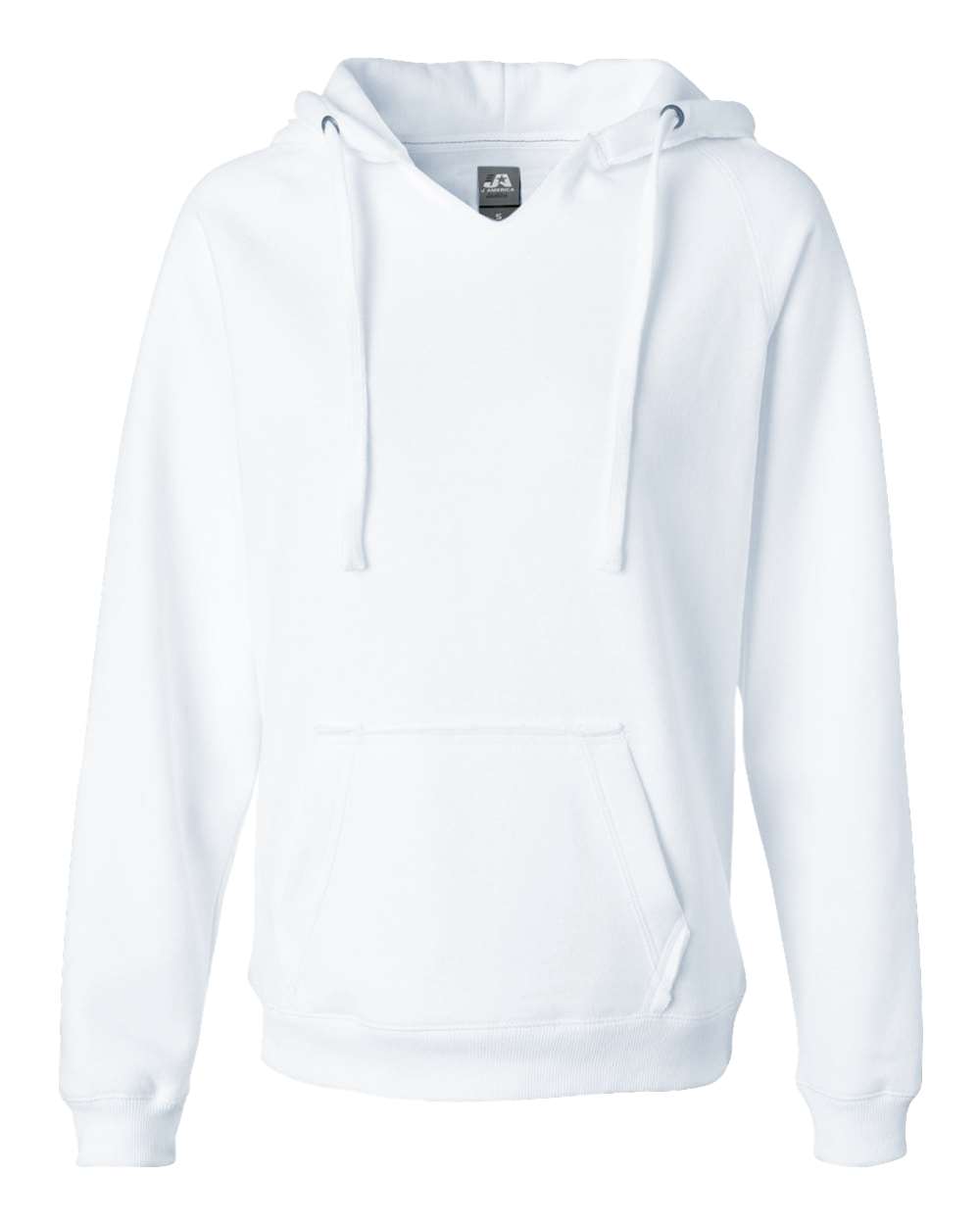 Women's Sueded V-Neck Hooded Sweatshirt - 8836
