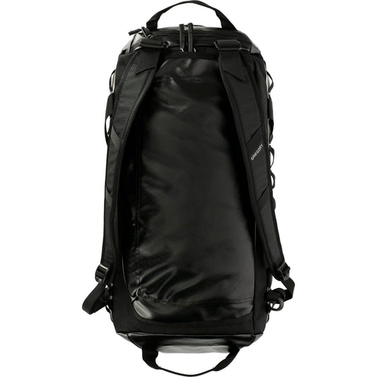 Front View of Black Gregory Alpaca 45L Duffel