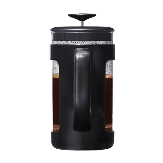 Front View of Black OXO Brew Venture French Press