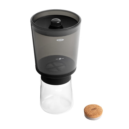 Front View of Black OXO Brew Compact Cold Brew Maker