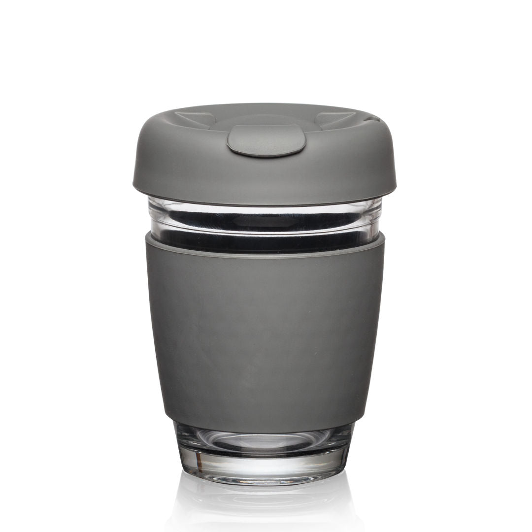 Retiro Borosilicate Glass Tumbler w/Silicone Lid - 8oz