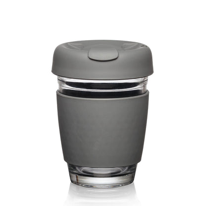 Retiro Borosilicate Glass Tumbler w/Silicone Lid - 8oz