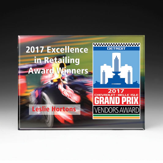 PhotoImage® Beveled Spectra Lite Plaque - 8" x 10" x 1/4"