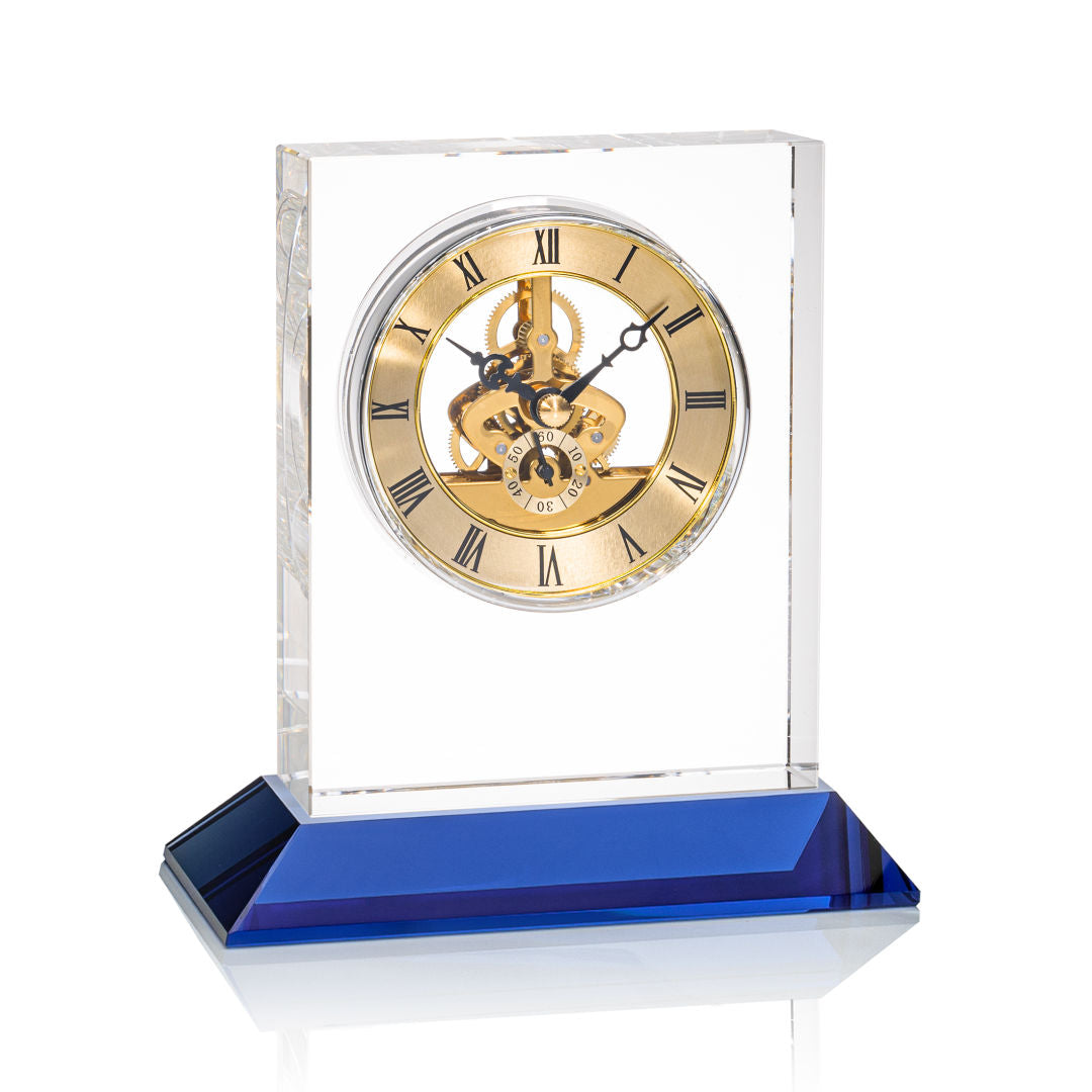Ashland Clock on Base - Gold Dial