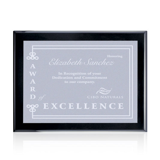 Oakleigh/Warden Plaque - Black Finish