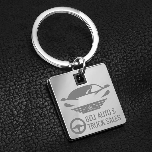 "Cube" Laser Engraved Metal Key Holder