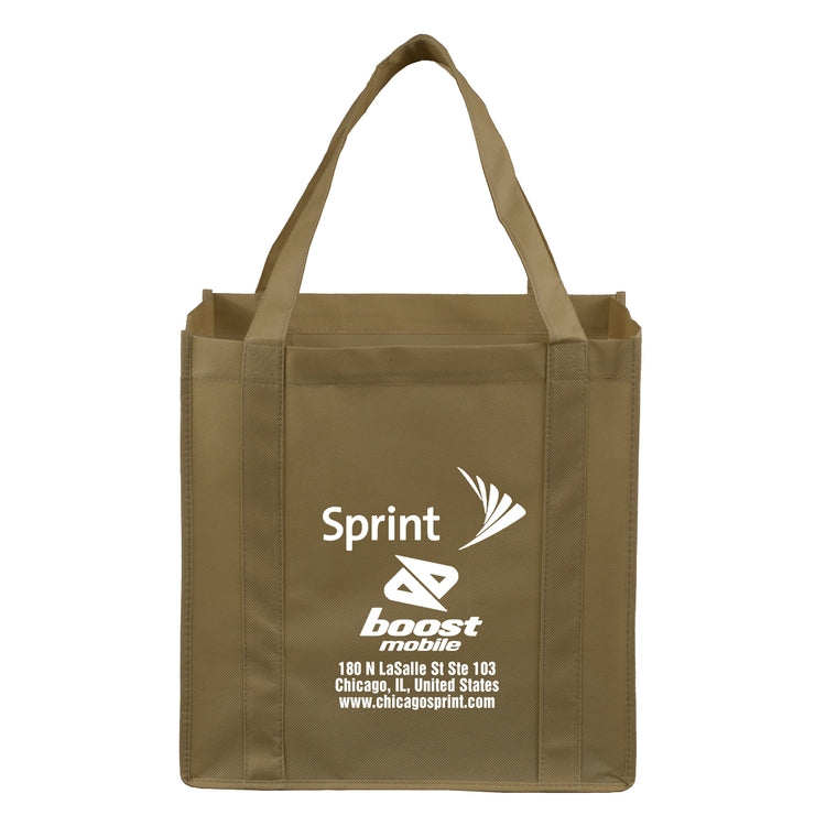 12-1/2"W x 13"H x 8”Gusset - "MEGA" Grocery Shopping Tote Bag