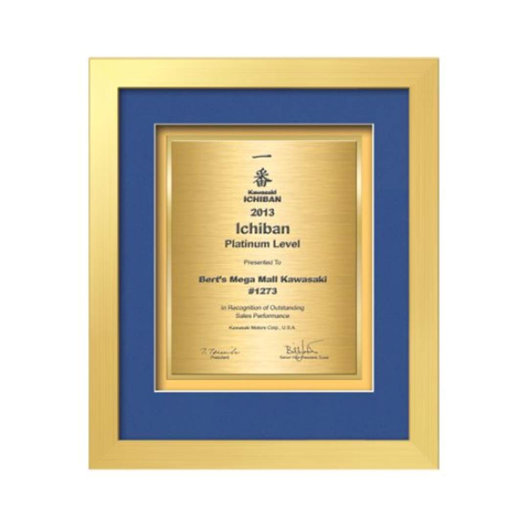 Eldridge Certificate TexEtch - Gold