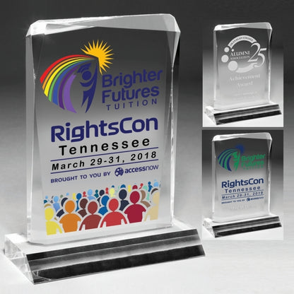 Jewel Award Laser Engraved Award