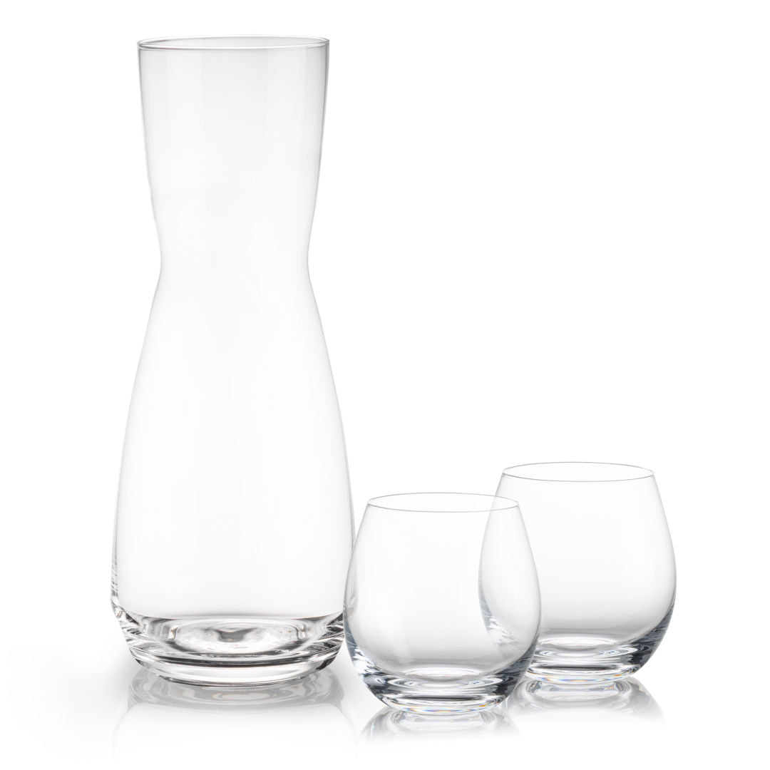 Mason Carafe & Redmond Stemless Wine