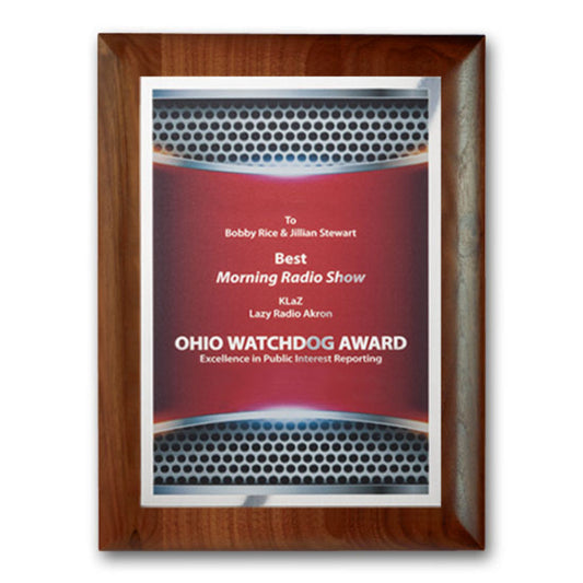 SpectraPrint™ Plaque - Rolled Edge Silver