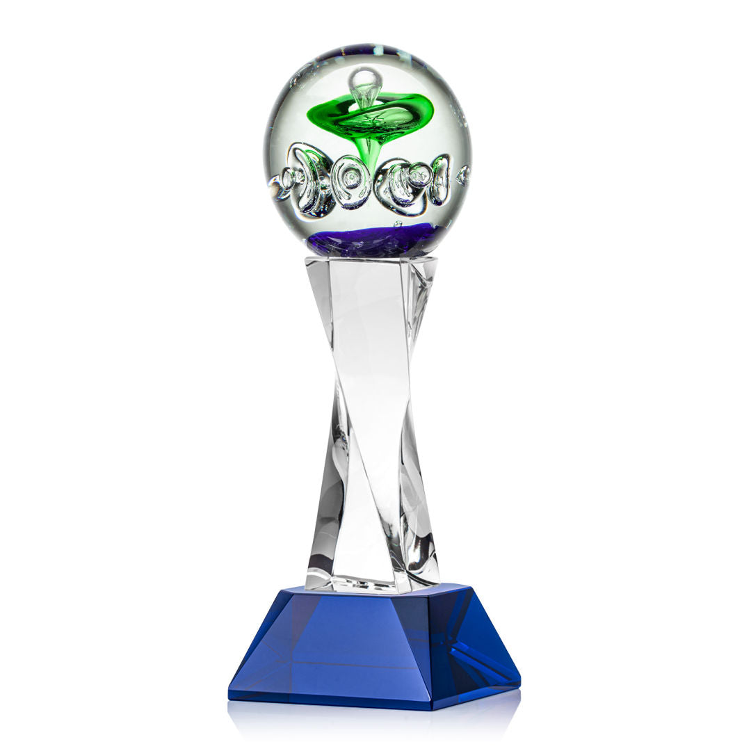 Aquarius Award on Langport Base - Blue