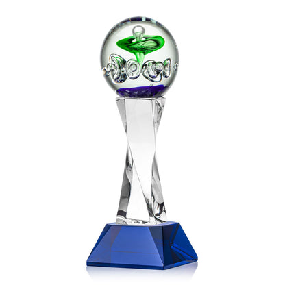 Aquarius Award on Langport Base - Blue