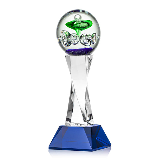 Aquarius Award on Langport Base - Blue