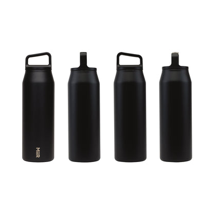 Black Powder MiiR® Vacuum Insulated Wide Mouth Bottle - 32 Oz.