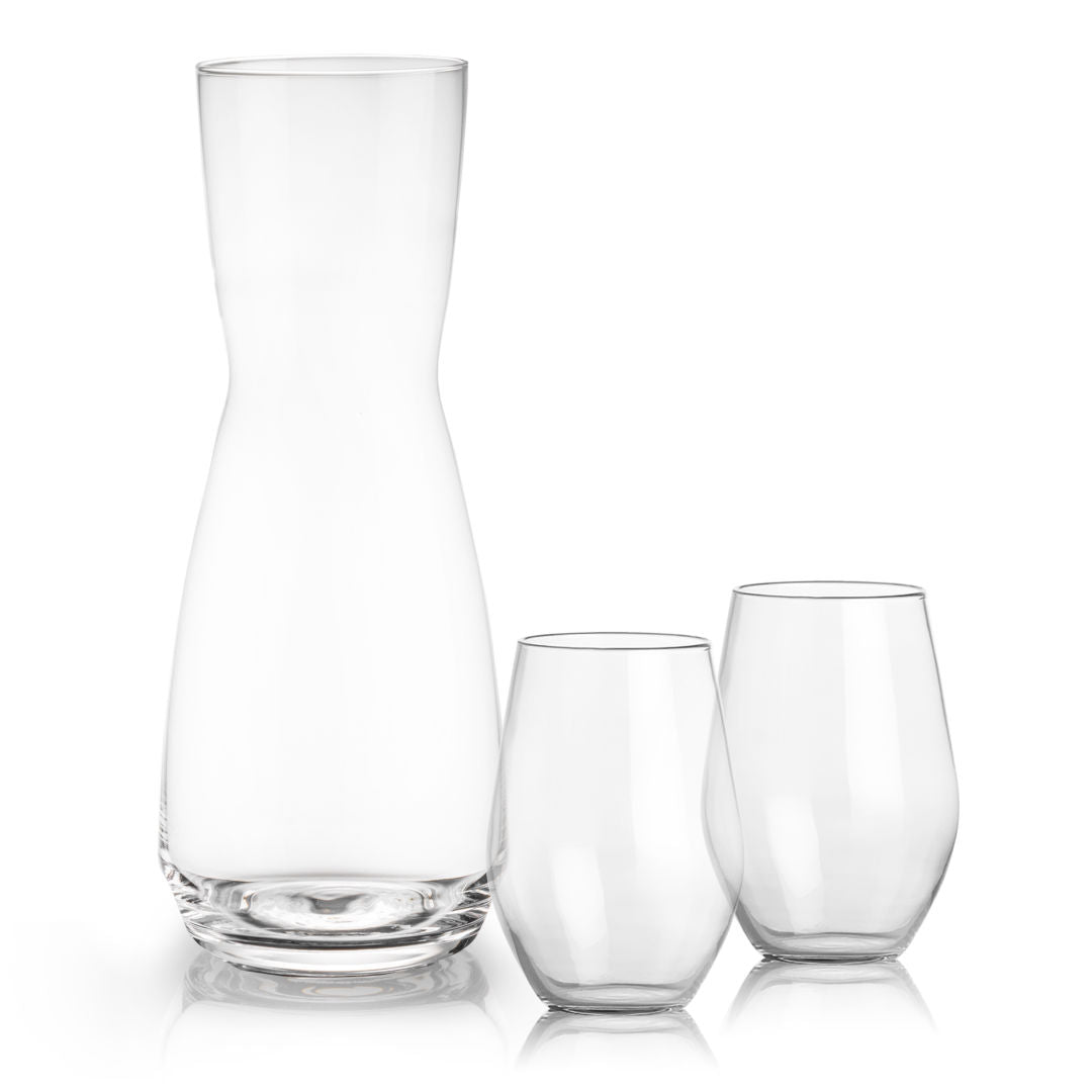 Mason Carafe & Vale Stemless Wine Set