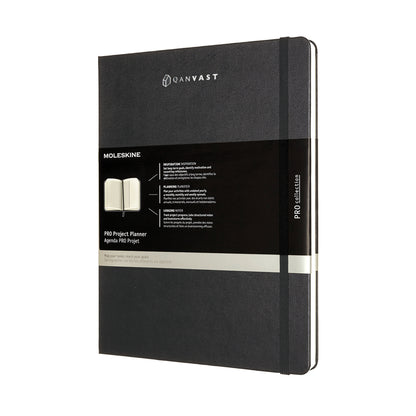 Black Moleskine® Hard Cover Ruled XL Professional Project Planner