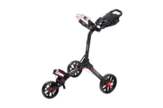 Bag Boy Nitron Auto-Open Push Cart - Black/Red