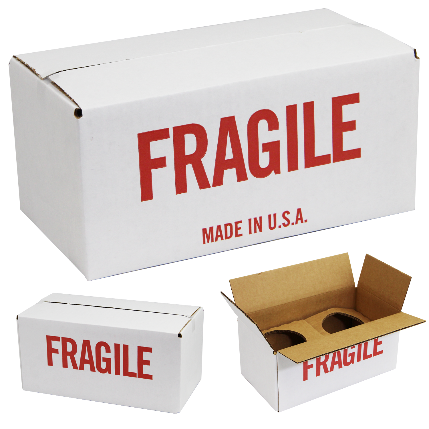 White 2 Pack Mug Mailer Box With 2 Inserts