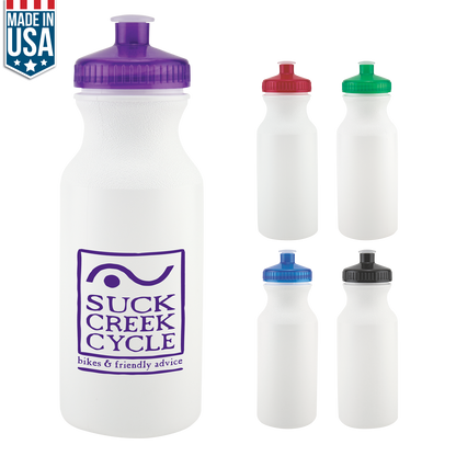 Blue 20 Oz Bike Water Bottle Factory Direct