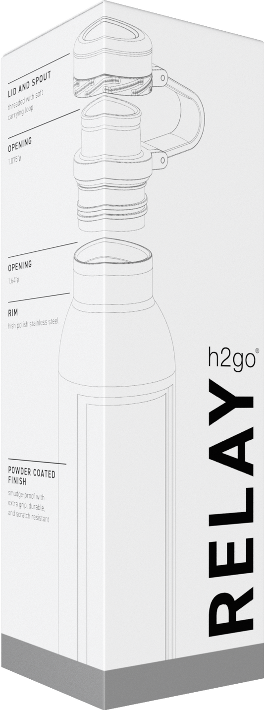 matte black 20 oz h2go relay - powder