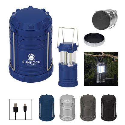 BLACK Rechargeable COB Pop-Up Lantern