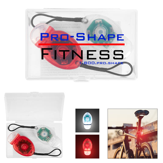 CLEAR Bike Light Set With Case