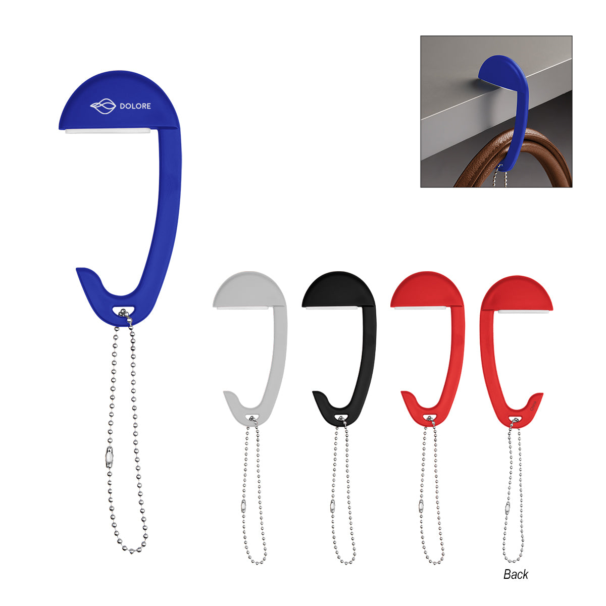 BLACK Tabletop Bag Hanger