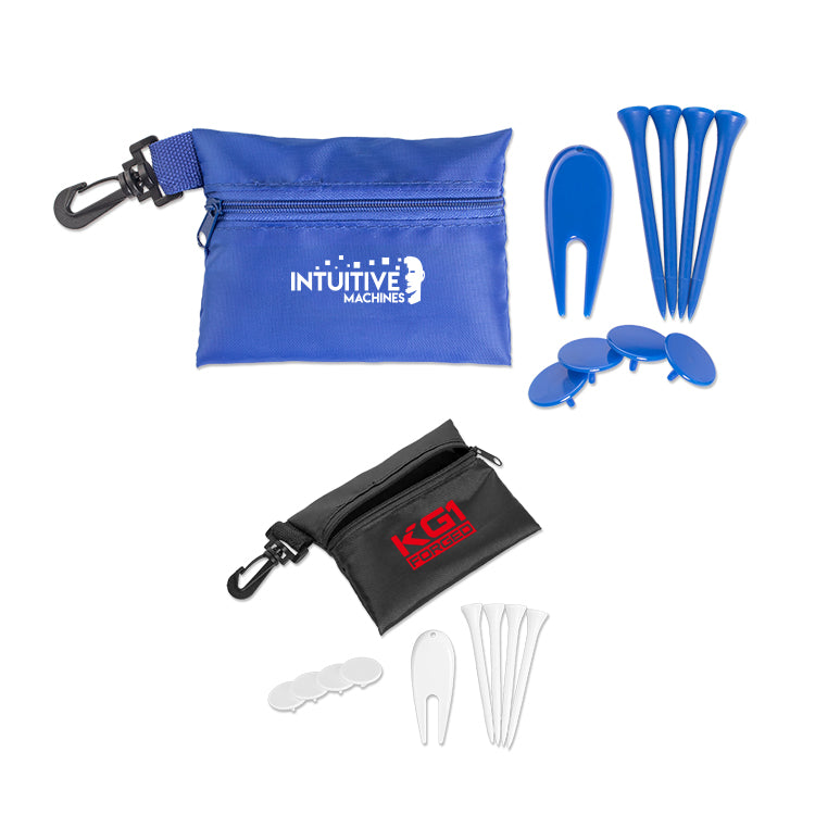 Black Golf Kit in Pouch
