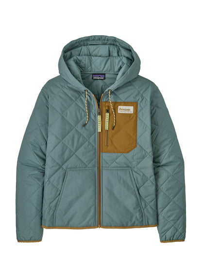 Patagonia Women's Diamond Quilted Bomber Hoody - Black - XS