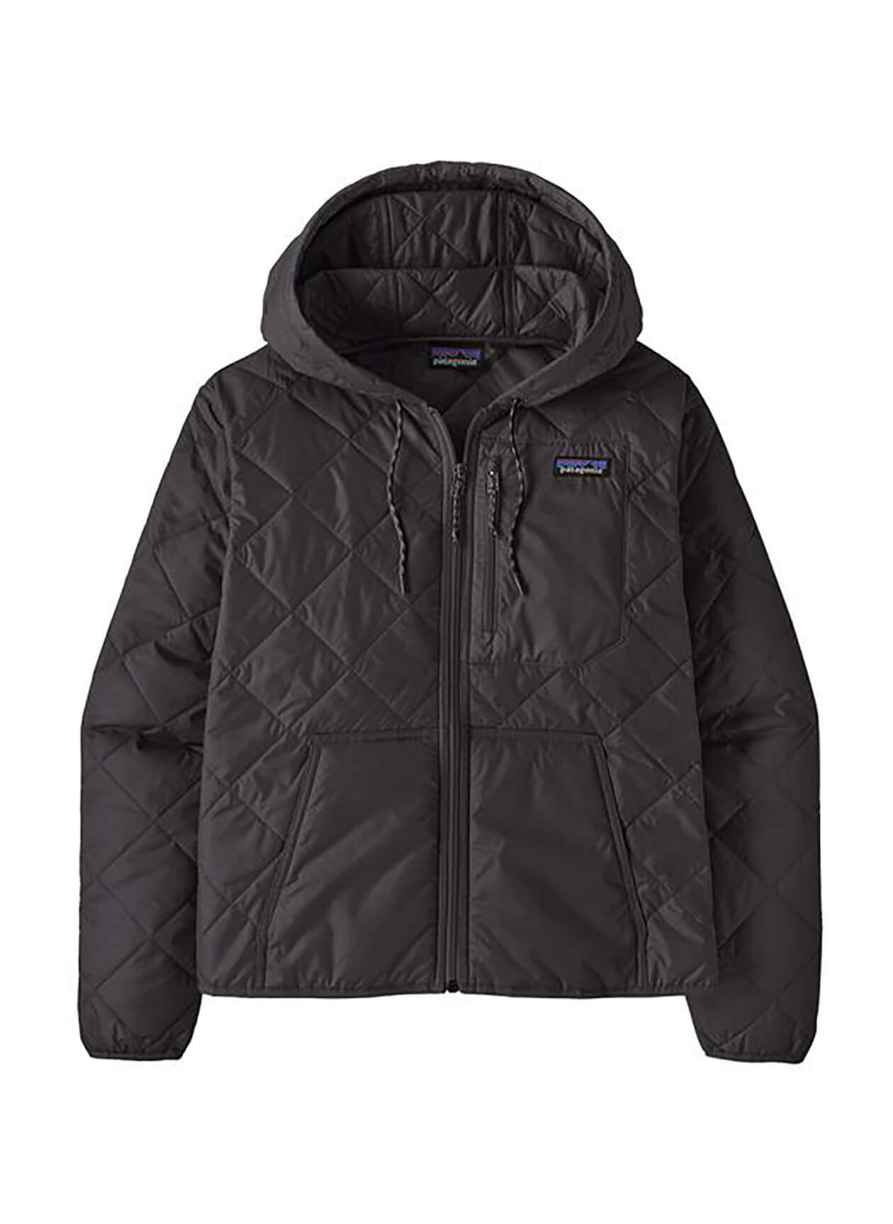 Patagonia Women's Diamond Quilted Bomber Hoody - Black - XXS