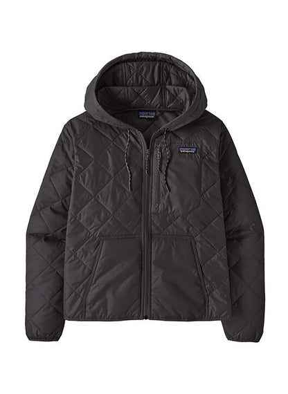 Patagonia Women's Diamond Quilted Bomber Hoody - Black - XXS