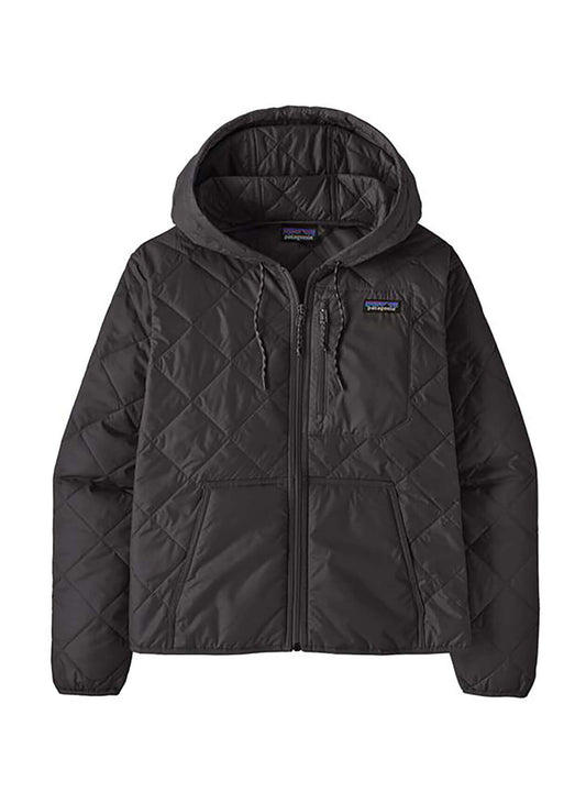 Patagonia Women's Diamond Quilted Bomber Hoody - Black - XXS