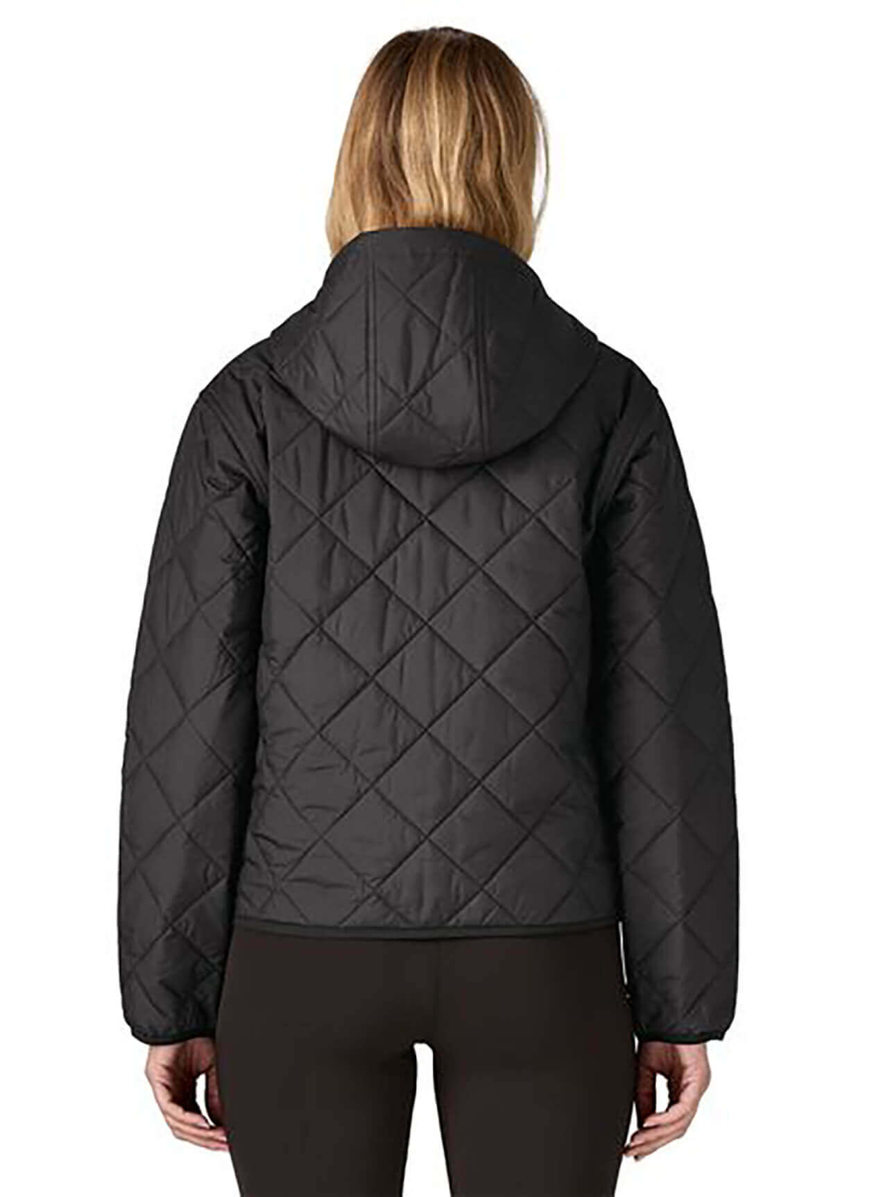 Patagonia Women's Diamond Quilted Bomber Hoody - Black - XXS