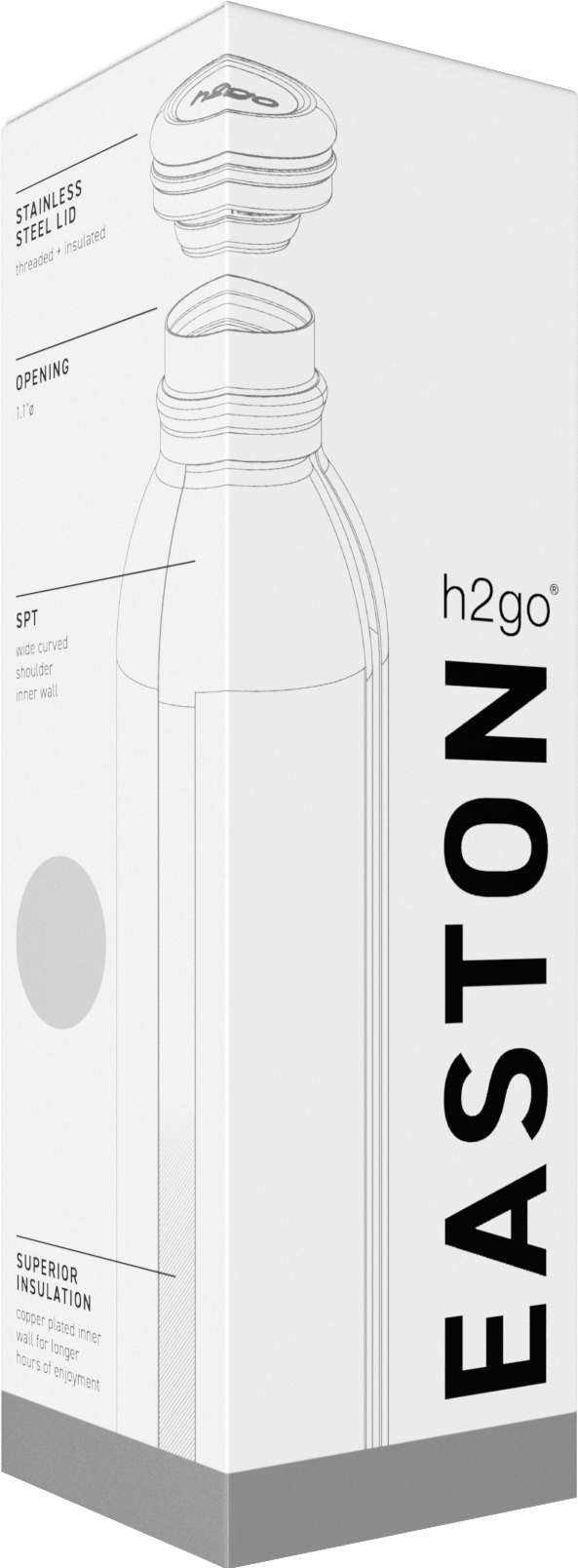 matte white 20.9 oz h2go easton