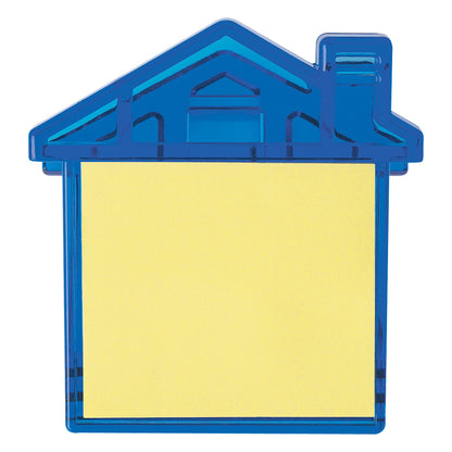 TRANSLUCENT BLUE House Clip With Sticky Notes