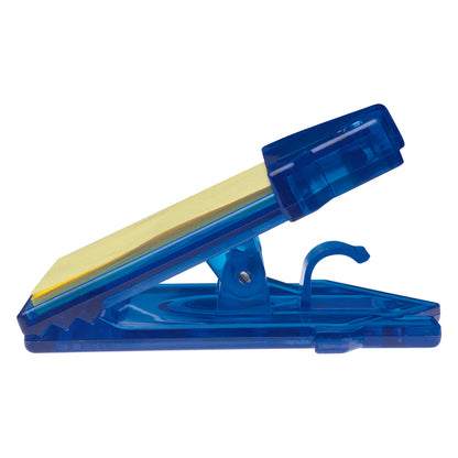 TRANSLUCENT BLUE House Clip With Sticky Notes