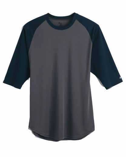 Men's B-Core Three-Quarter Sleeve Baseball T-Shirt - 4133
