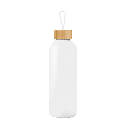 25 Oz. Blaire Recycled Aluminum Bottle With Bamboo Lid And Carry Handle
