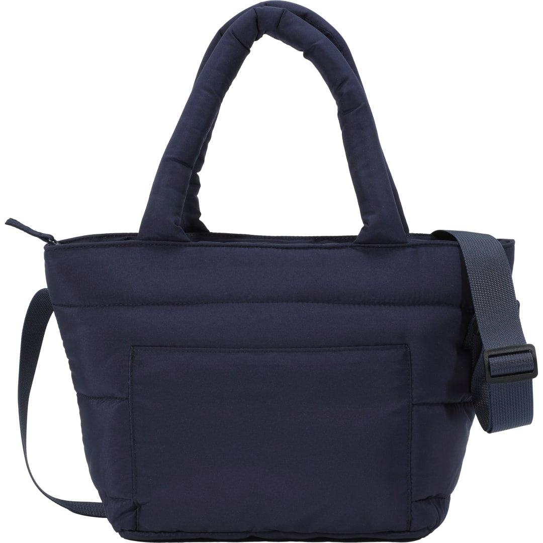 Front View of Blue Puffer Recycled 9 Can Tote Cooler